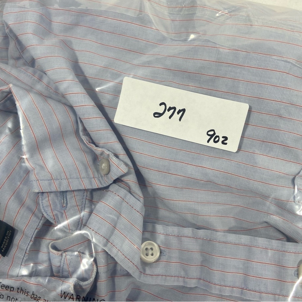 J.Crew Men’s Button Down Shirt Size Medium Slim Pin Stripe Preppy - Picture 10 of 10